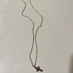 Kendra Scott Silver Cross Necklace